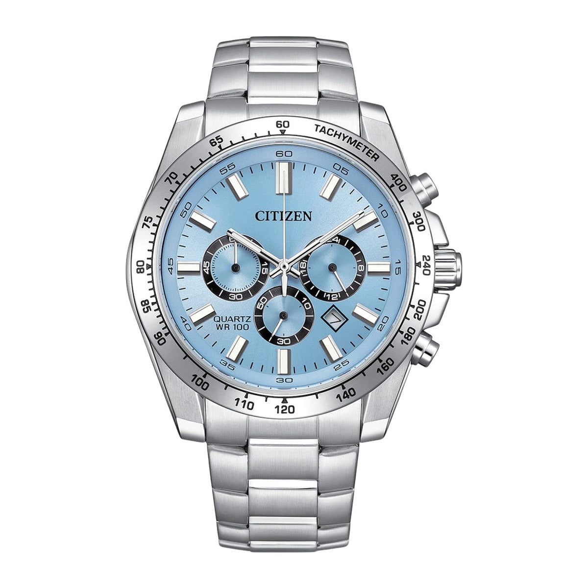 Citizen - Men Silver Stainless Steel Strap Watch - AN8230-59L