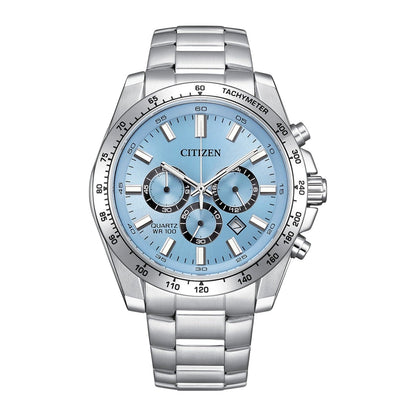 Citizen - Men Silver Stainless Steel Strap Watch - AN8230-59L