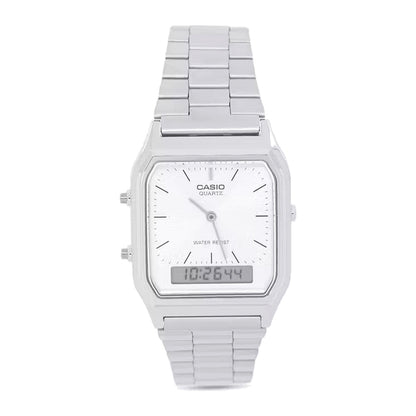 Casio Mens  Analogue & Digital Metal Strap Watch-AQ-230