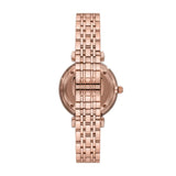 Armani Gianni T-Bar Womens Rose Gold Stainless Steel Watch-AR11446