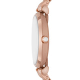 Armani Gianni T-Bar Womens Rose Gold Stainless Steel Watch-AR11446