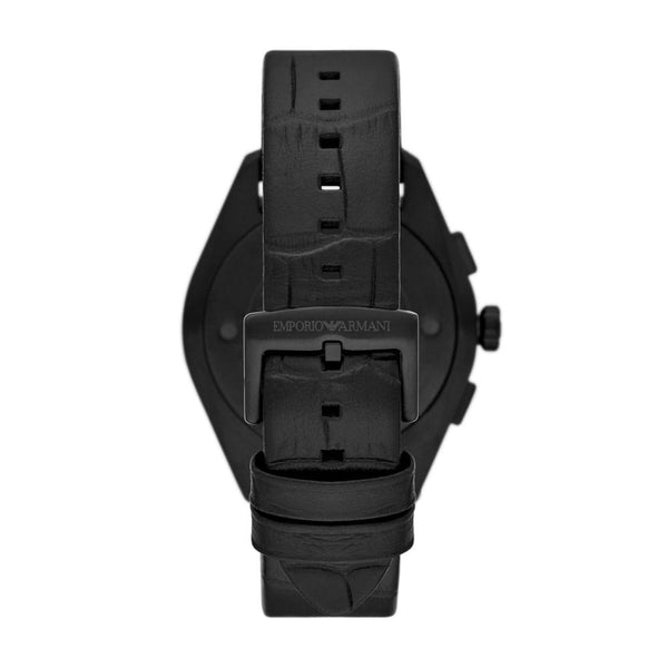 Armani Mens Black Leather Watch-AR11483