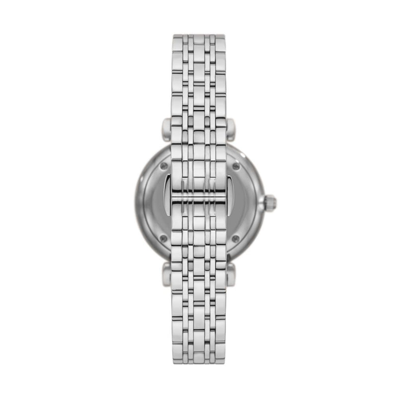 Armani Gianni T-Bar Womens Silver Stainless Steel Watch-AR11594