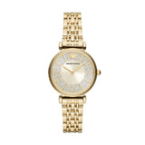 Armani Gianni T-Bar Womens Gold Stainless Steel Watch-AR11608