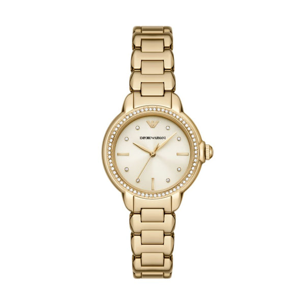 Armani Mia Womens Gold Stainless Steel Watch-AR11609