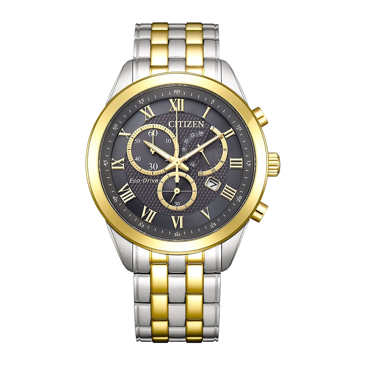 Citizen - Men Silver Stainless Steel Strap Watch - AT2604-56H