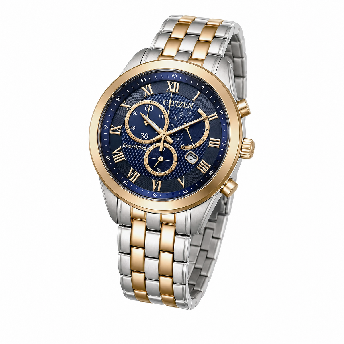 Citizen - Men Silver Stainless Steel Strap Watch - AT2606-51L