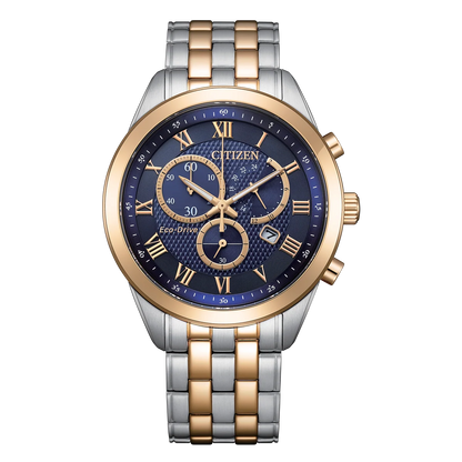 Citizen - Men Silver Stainless Steel Strap Watch - AT2606-51L