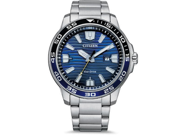 Citizen Eco-Drive Mens Silver Stainless steel Watch-AW1525-81L