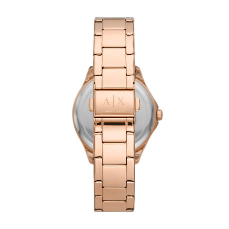 Armani Exchange Womens Rose Gold Stainless Steel Watch - AX5264