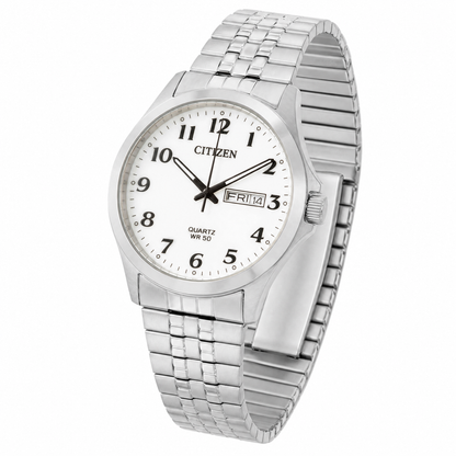 Citizen - Men Silver Stainless Steel Strap Watch - BF5000-94A