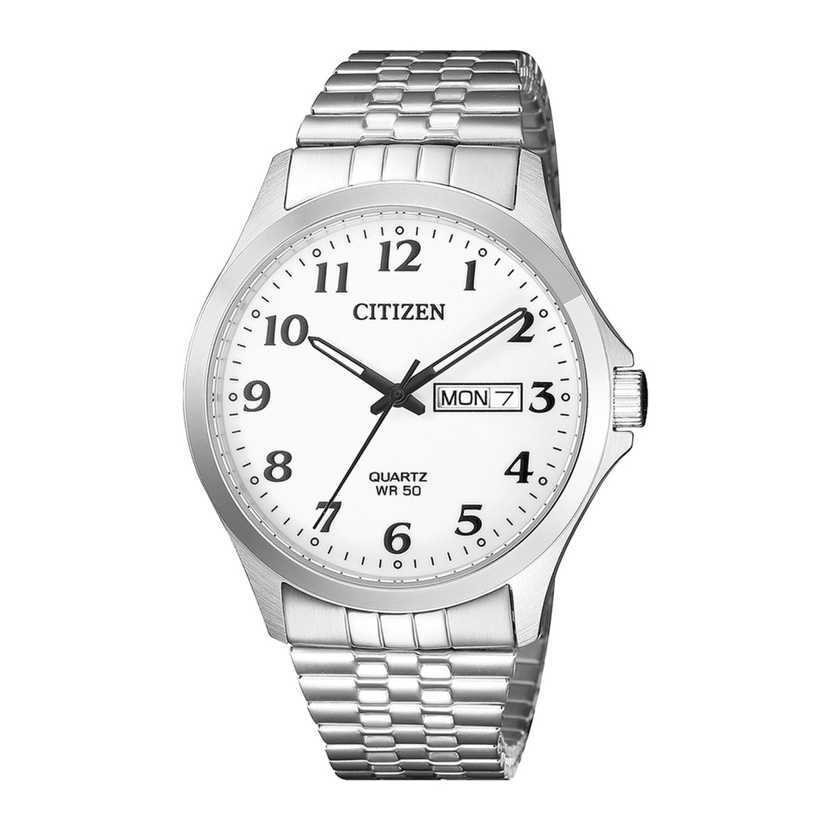 Citizen - Men Silver Stainless Steel Strap Watch - BF5000-94A