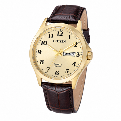 Citizen - Men Brown Leather Strap Watch - BF5002-05P