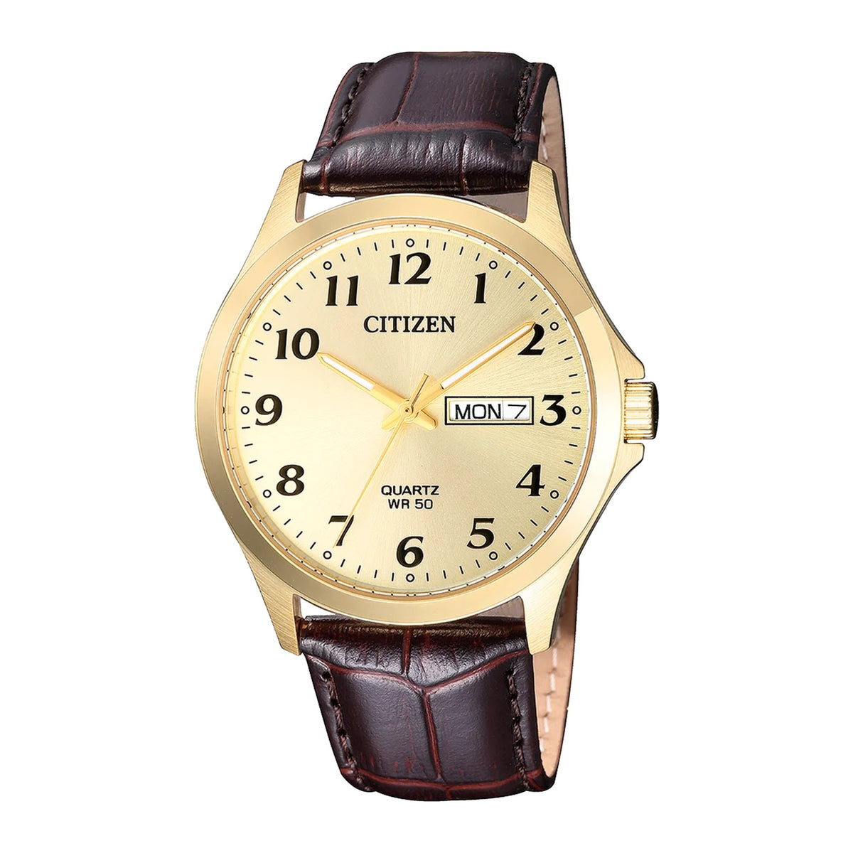 Citizen - Men Brown Leather Strap Watch - BF5002-05P