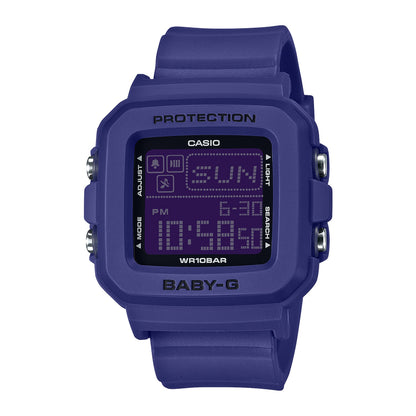 Casio Womens  Digital Rubber Strap Watch-BGD-10K