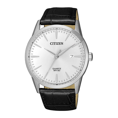 Citizen - Men Black Leather Strap Watch - BI5000-10A