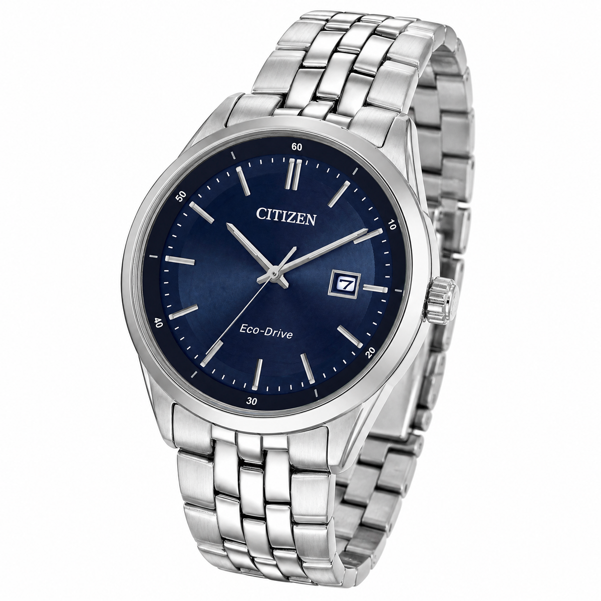 Citizen Eco-Drive Mens Silver Stainless steel Watch-BM7251-53L