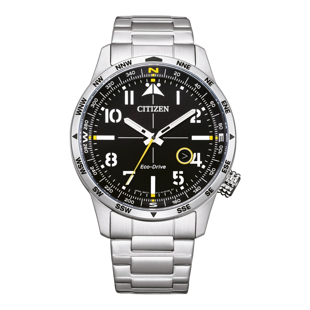 Citizen Eco-Drive Mens Silver Stainless steel Watch-BM7550-87E