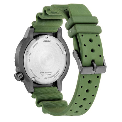 Citizen Promaster Marine Mens Green Rubber Watch-BN0157-11X