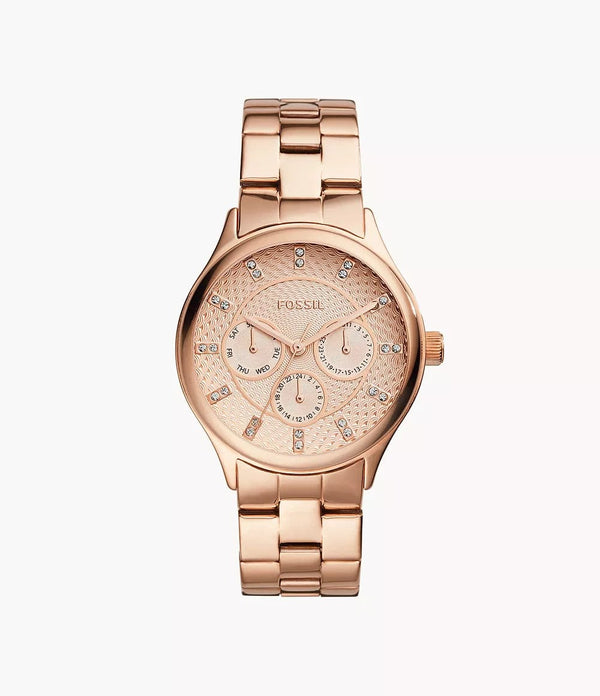 Fossil Modern Sophisticate Rose Gold Stainless Steel Watch - BQ1561