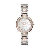 Fossil Karli Womens Silver Stainless steel Watch-BQ3337