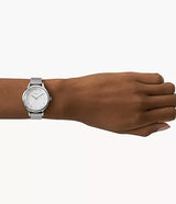 Fossil Laney Silver Stainless Steel Watch - BQ3390