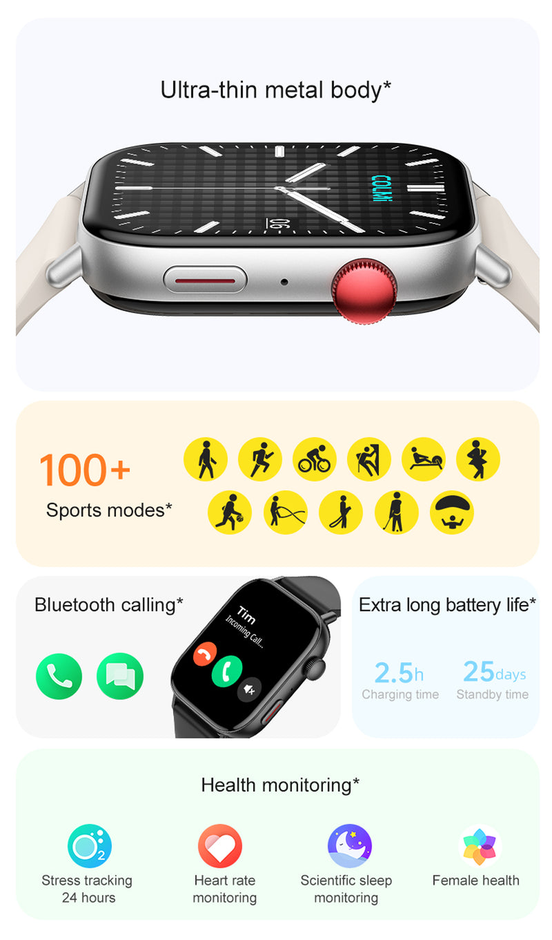 COLMI C8MAX Silicone Nylon Smartwatch