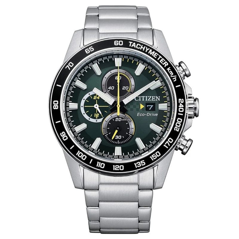 Citizen Eco-Drive Chronograph Mens Silver Stainless steel Watch-CA0780-87X