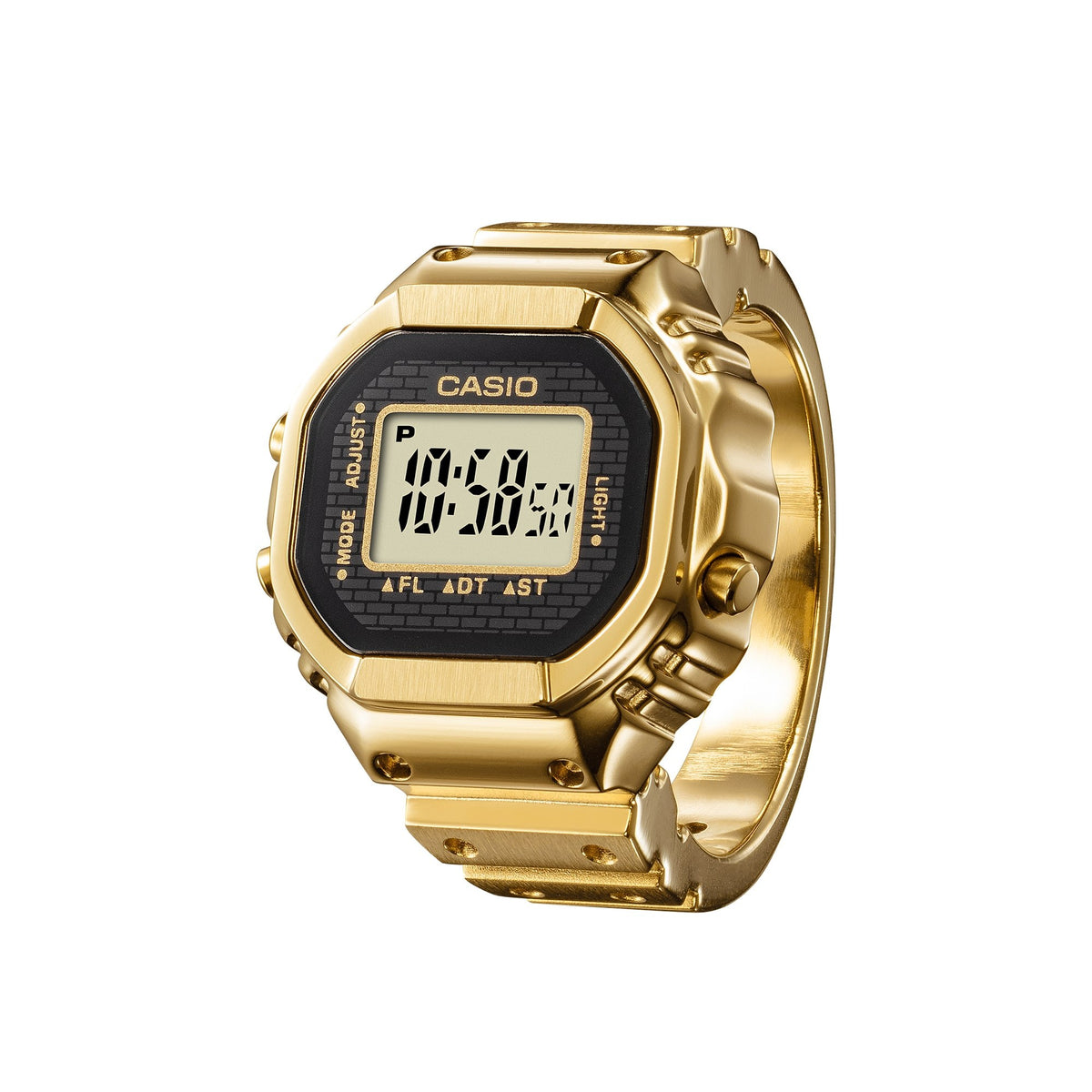 Casio Retro - Unisexs Metal Strap Gold Digital Watch - CRW-001G-9DR
