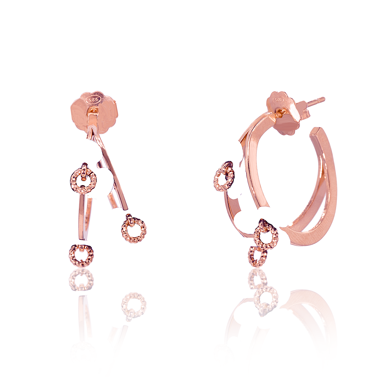 Cici Collection - Fiore Hoops Earrings