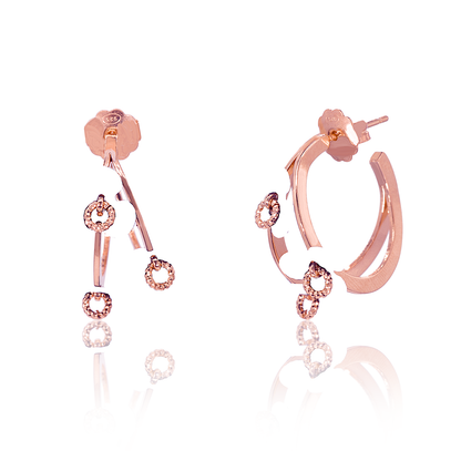 Cici Collection - Fiore Hoops Earrings