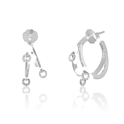 Cici Collection - Fiore Hoops Earrings