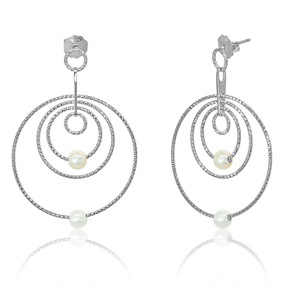 Cici Collection - Firenze Con Perla Earrings