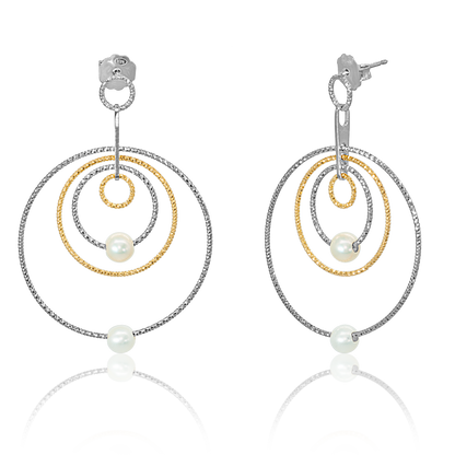 Cici Collection - Firenze Con Perla Earrings