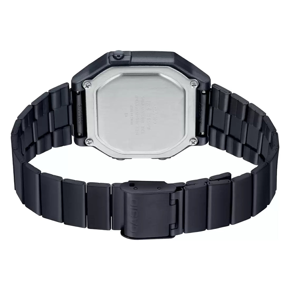 Casio Men's B650WB-1BDF Retro Digital Square Watch - Black