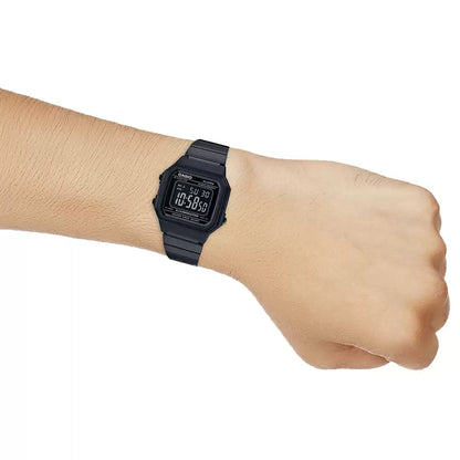 Casio Men's B650WB-1BDF Retro Digital Square Watch - Black