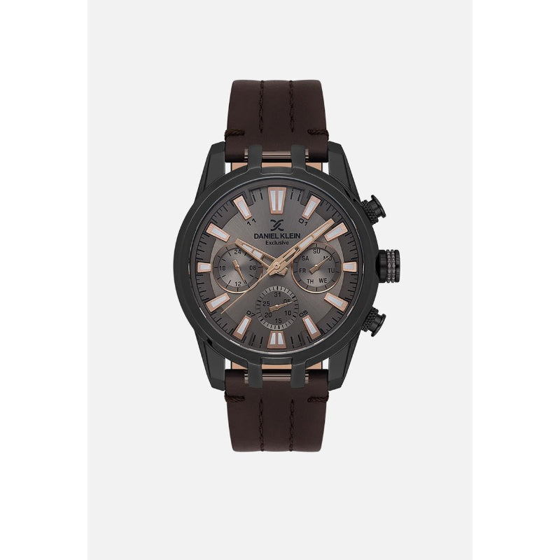 Daniel Klein Mens Leather Strap Watch - DK113803