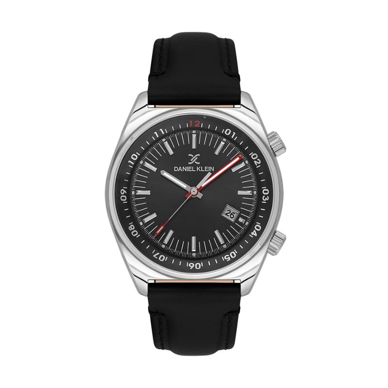 Daniel Klein Mens Leather Strap Watch - DK113814