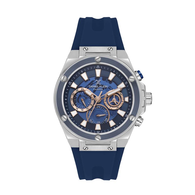 Daniel Klein Mens Rubber Strap Watch - DK113889