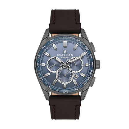 Daniel Klein Mens Leather Strap Watch - DK113902