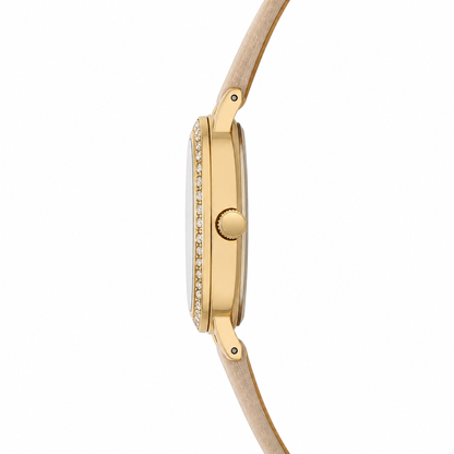 Daniel Klein Leather Womens Watch-DK113943