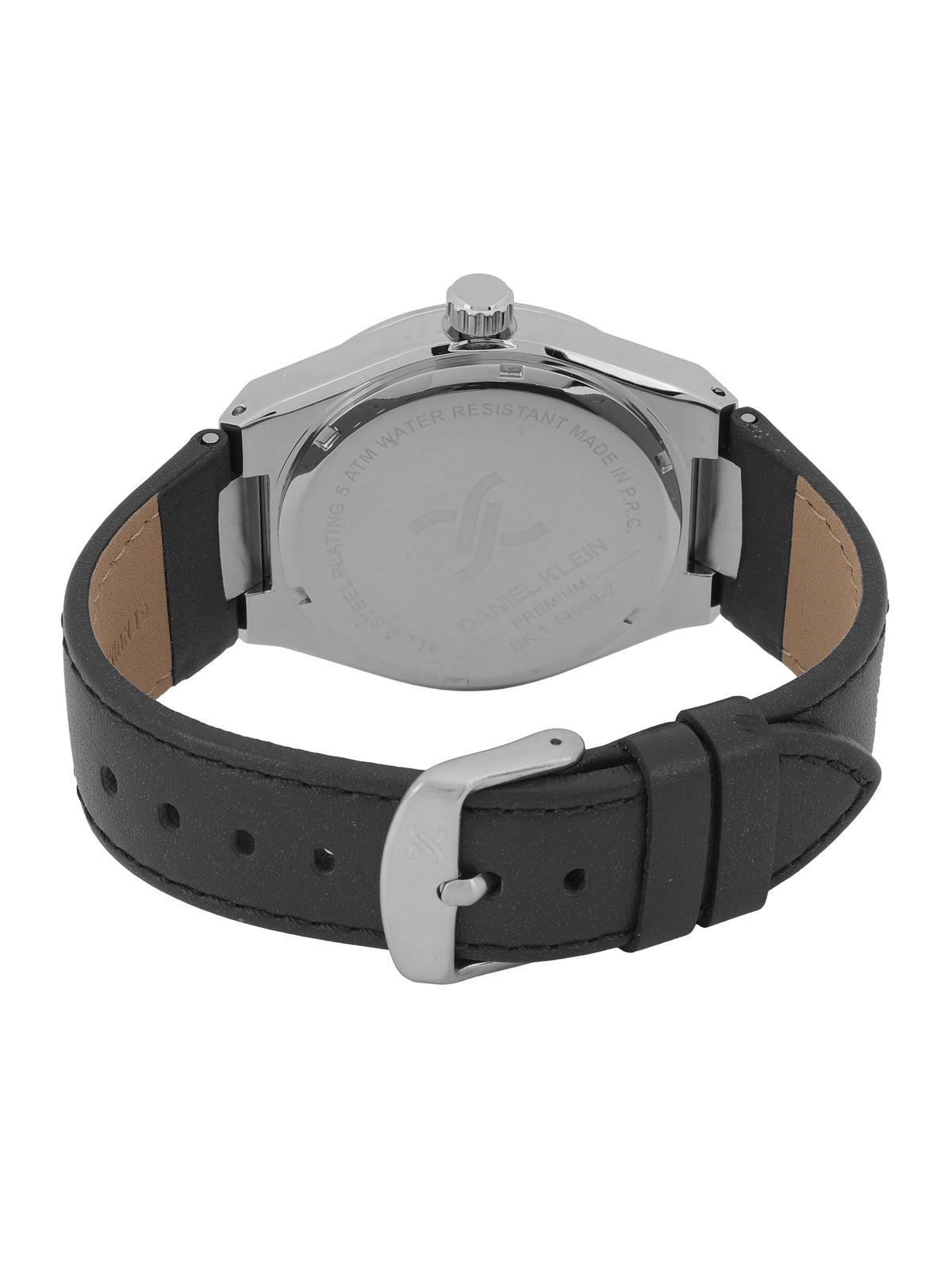Daniel Klein Mens Leather Watch-DK114059