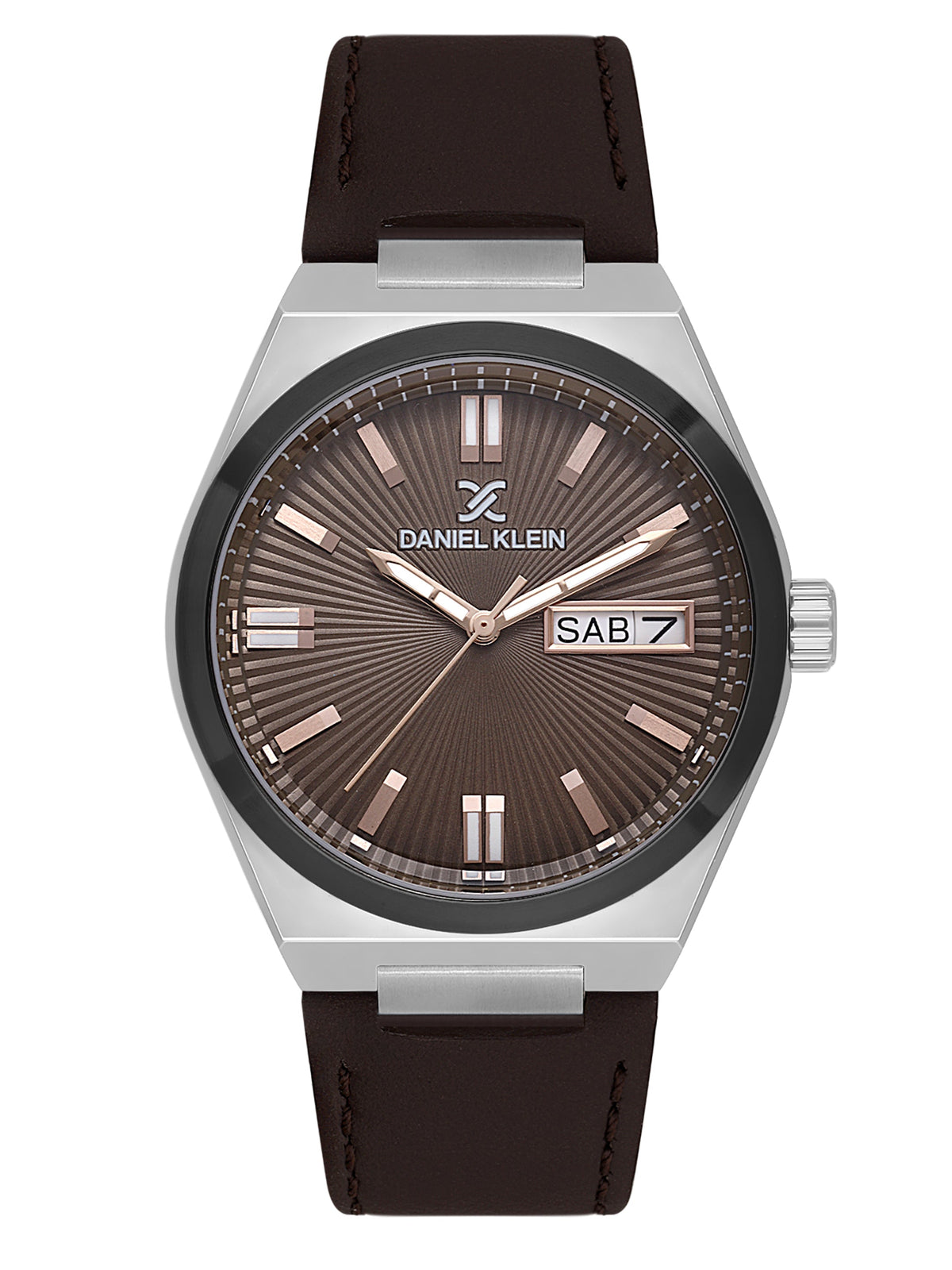 Daniel Klein Mens Leather Watch-DK114059