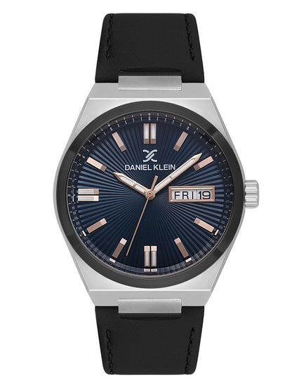 Daniel Klein Mens Leather Watch-DK114059