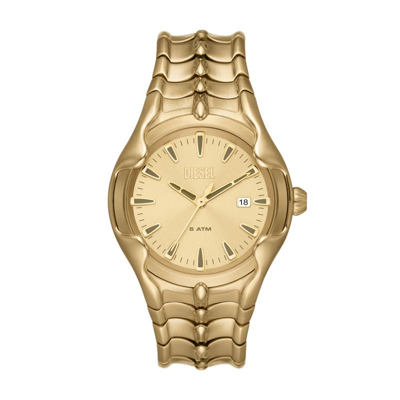 Diesel Vert Mens Gold Stainless Steel Watch-DZ2186