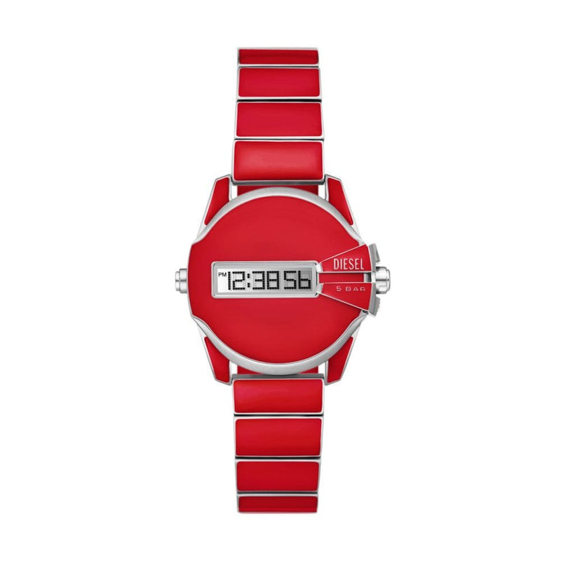 Diesel Baby Chief Mens Red Stainless steel Watch-DZ2192