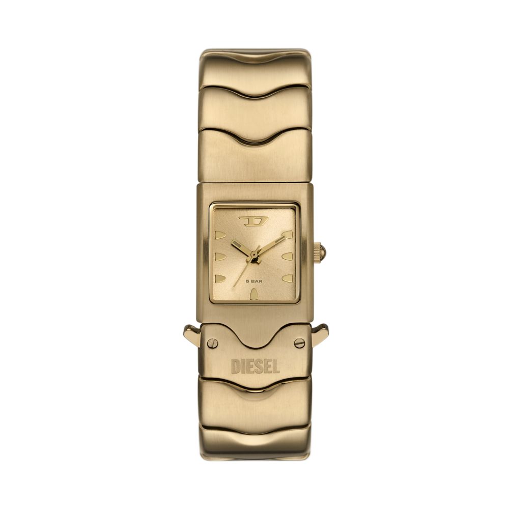 Diesel Closer Mens Gold Stainless Steel Strap Watch-DZ2223