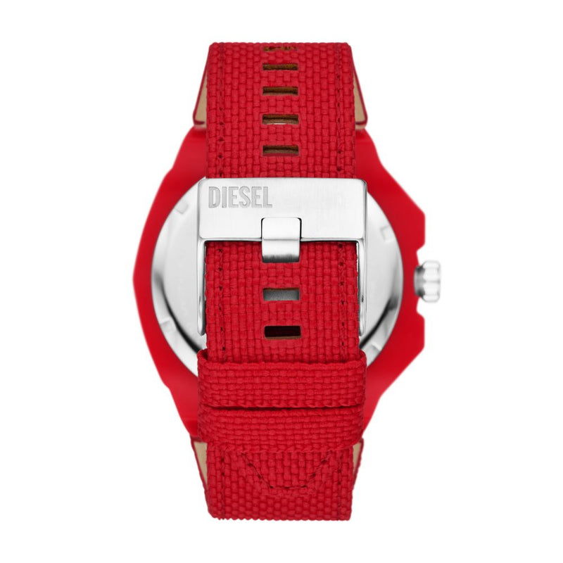 Diesel Framed Mens Red Nylon Watch-DZ4621