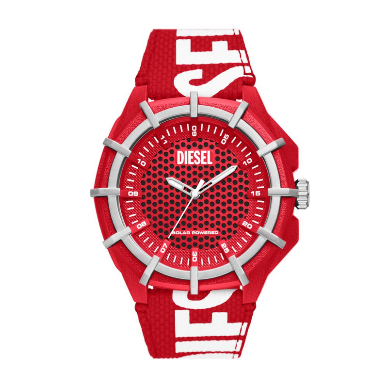 Diesel Framed Mens Red Nylon Watch-DZ4621