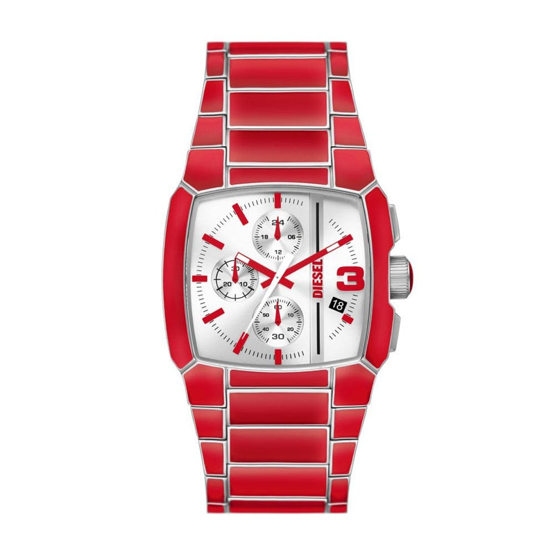 Diesel Cliffhanger Mens Red Stainless steel Watch-DZ4637